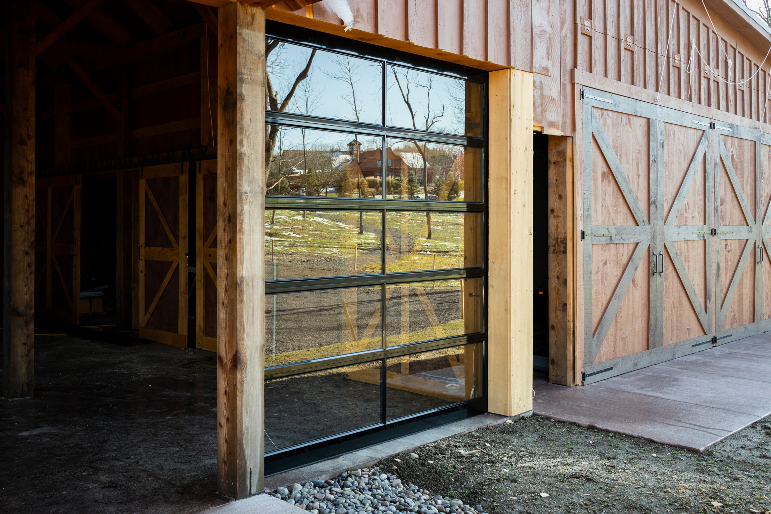 glass garage door