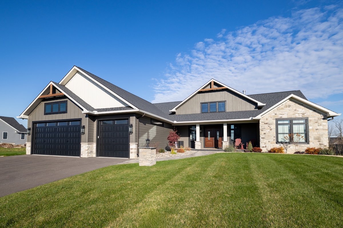 Genson black garage doors