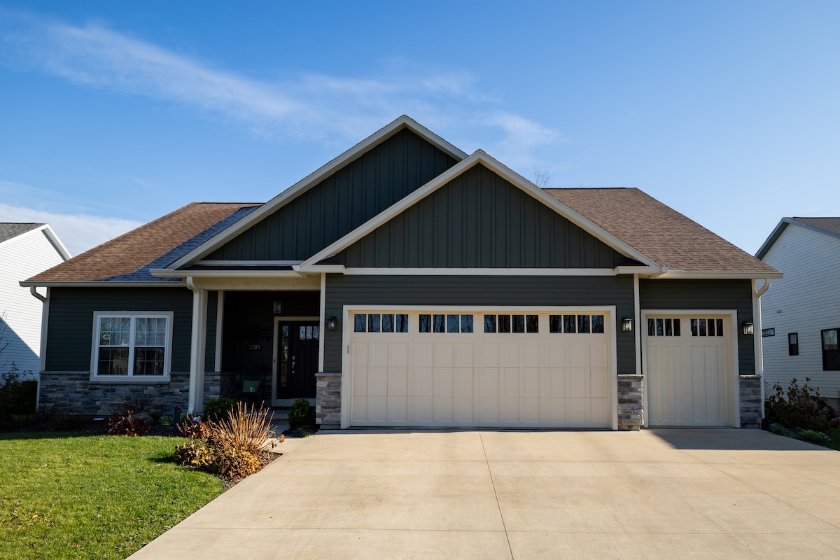 Genson cream colored garage doors