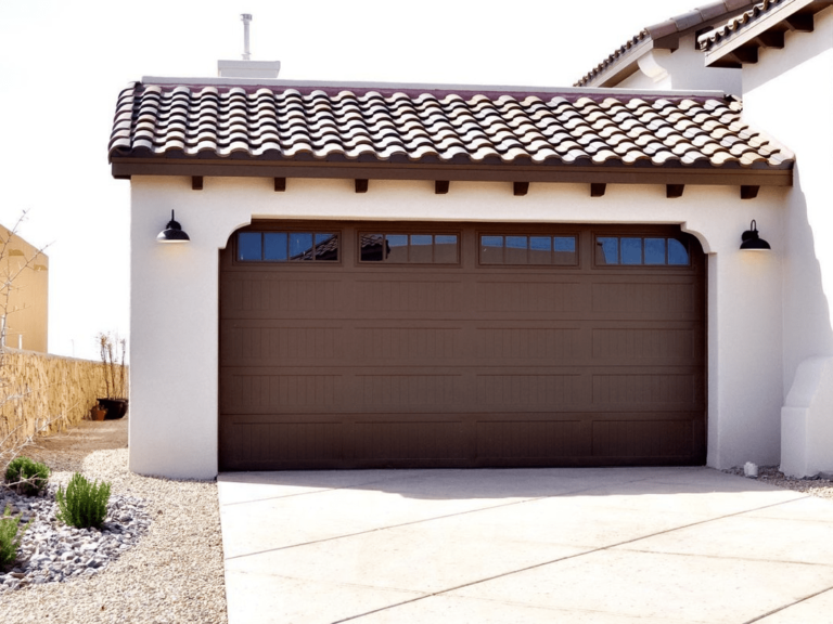 stamped garage door