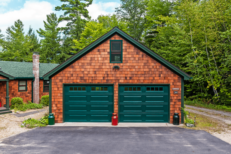 raised garage door