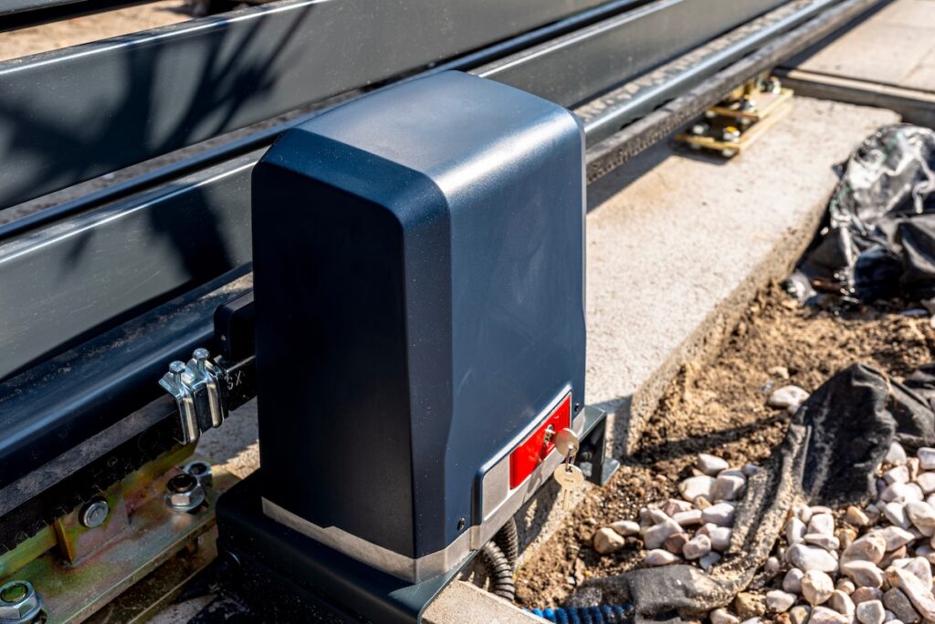 Automatic gate motor drive assembly for a modern residential sliding gate system